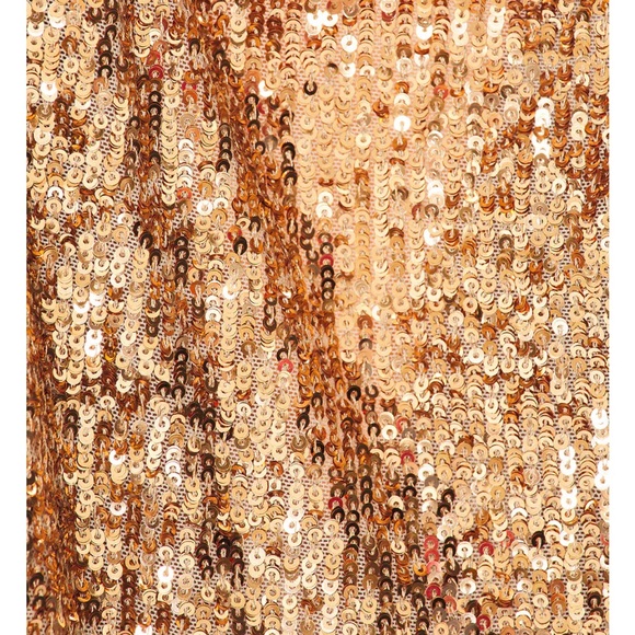 rose gold tight dress Rose Gold Sequin One Shoulder Short Dress With Cut Out main image 1